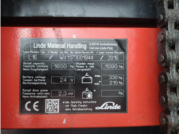 Штабелер LINDE L16