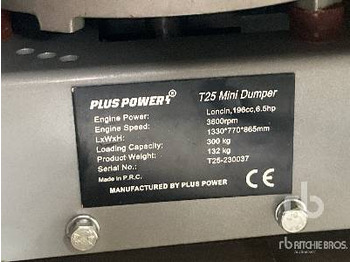 Новый Мини-самосвал PLUS POWER T25 Walk-Behind Mini (Unused): фото 5