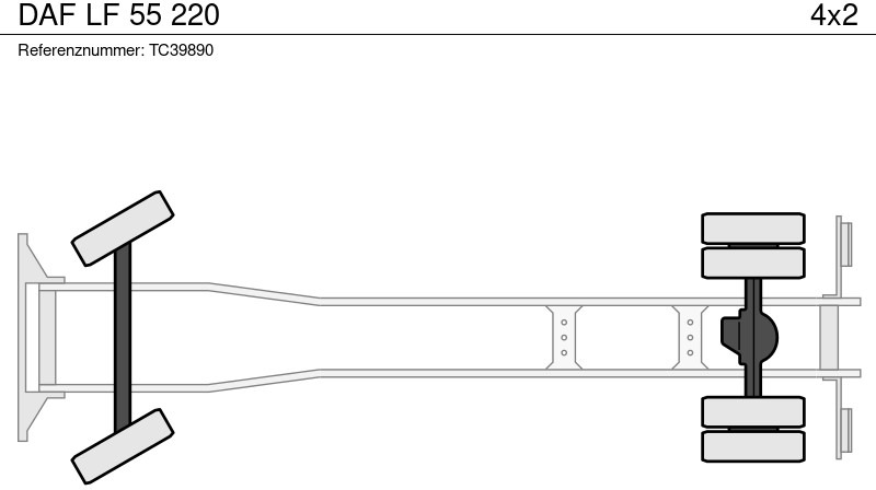 Тентованный грузовик DAF LF 55 220: фото 20