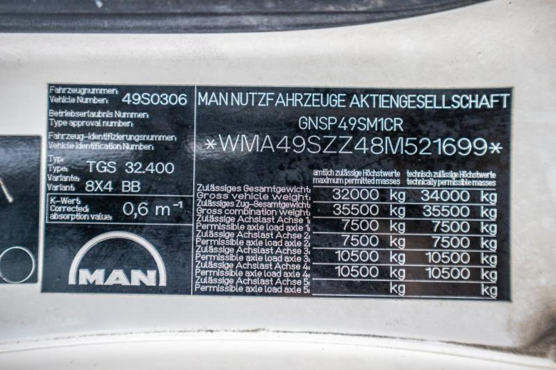 Автобетоносмеситель MAN TGS 32.400 BB+STETTER: фото 10