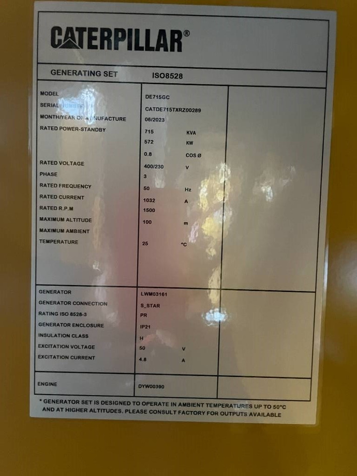 Новый Электрогенератор CAT DE715GC - 715 kVA Stand-by Generator - DPX-18224: фото 9