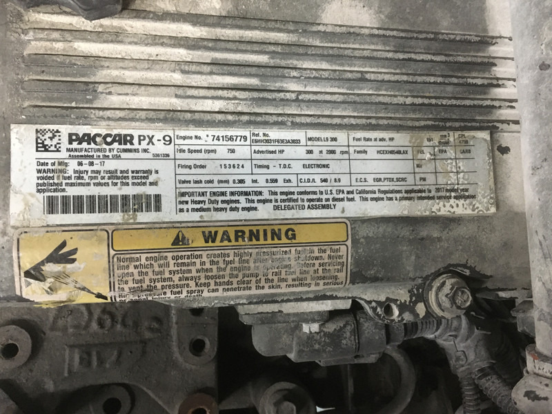 Строительная техника PACCAR CUMMINS QSL9 CPL4759 FOR PARTS: фото 6