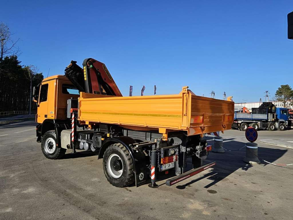 Новый Автоманипулятор, Самосвал Mercedes-Benz  ACTROS 1841 4x4 PALFINGER PK 22002 CRANE KIPER: фото 15