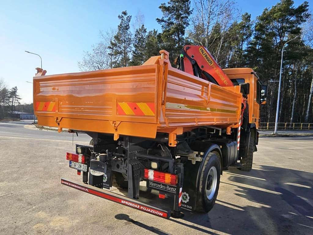 Новый Автоманипулятор, Самосвал Mercedes-Benz  ACTROS 1841 4x4 PALFINGER PK 22002 CRANE KIPER: фото 16