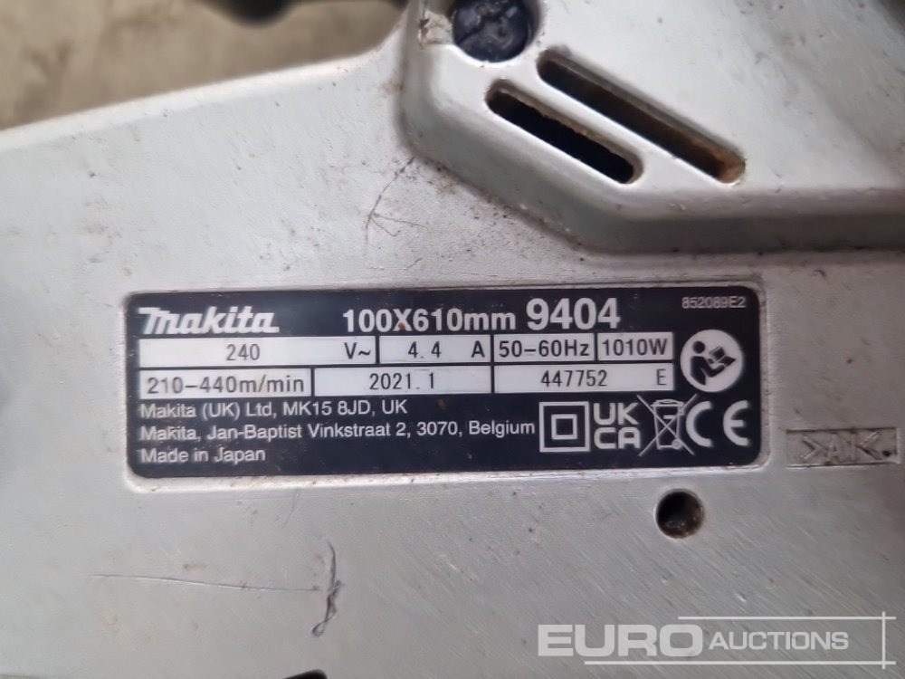 Строительное оборудование Makita 9404 240 Volt Belt Sander: фото 15